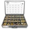 Boltsandnuts.Com Inch Grade 8 Hex Flange Bolts & Flange Lock Nuts Zinc Yellow Assortment - 693PCS Assortment Kit #390 - alternate 1